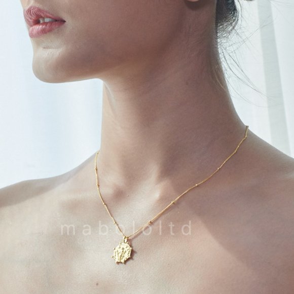 18K Gold On 925 Sterling Coin Pendant Necklace - Picture 2 of 9